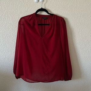 Burgundy Medium Banana Republic blouse